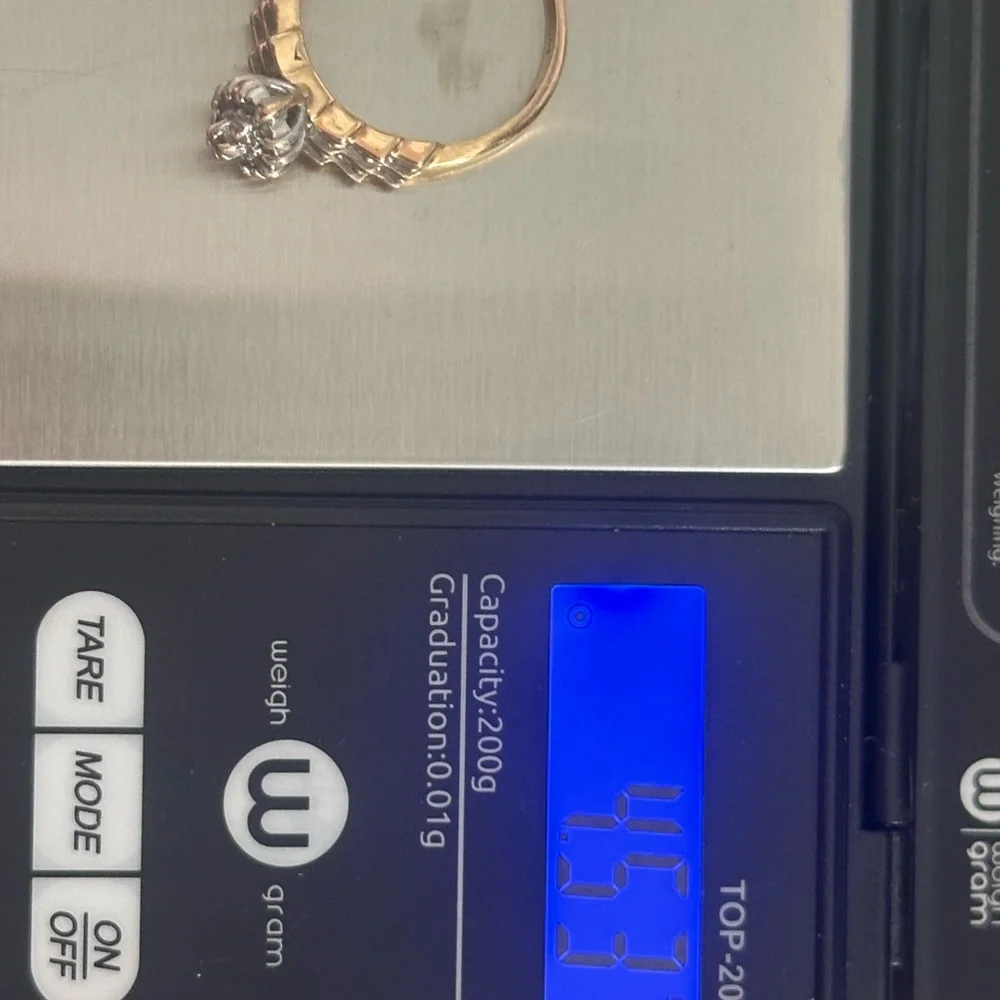 Beautiful 14k & .5 diamond vintage 80s cocktail ring - Picture 12 of 17